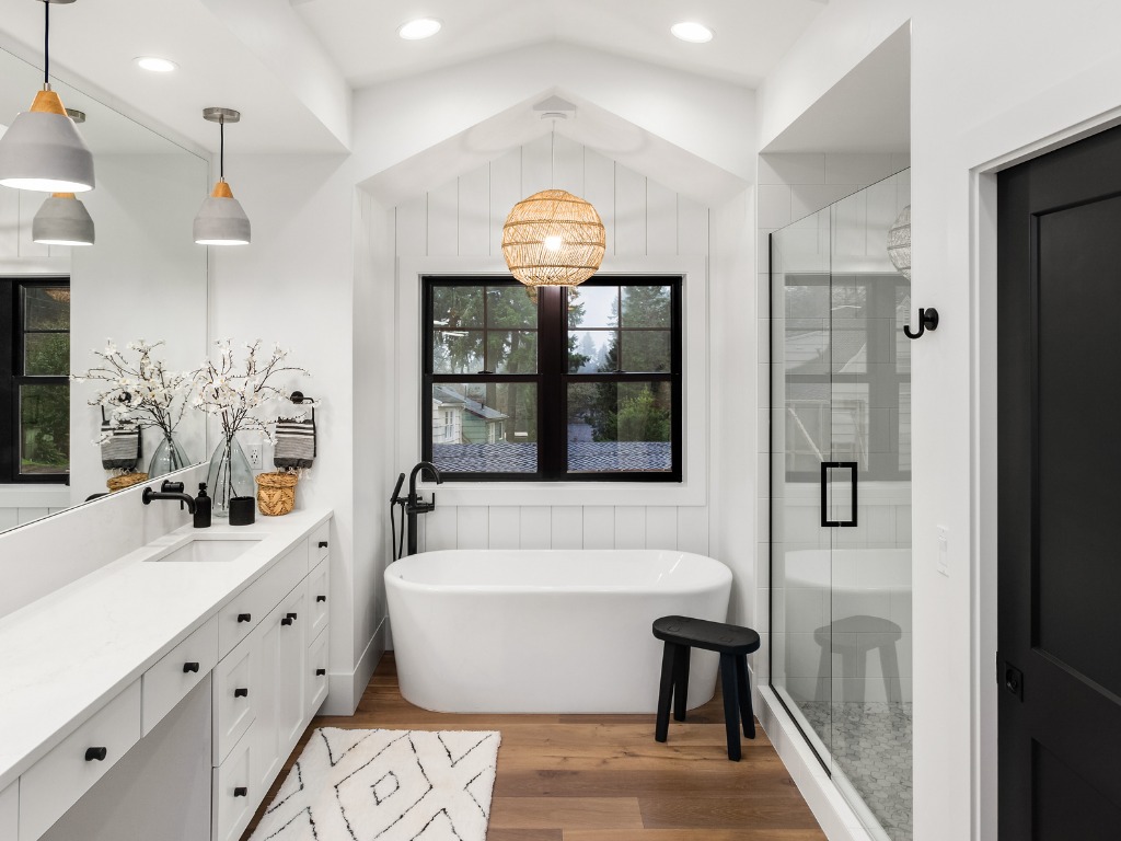 Bathroom remodeled by Wake Built Co.